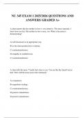 NU 345 EXAM 1 2025&sol;2026 QUESTIONS AND ANSWERS GRADED A&plus;