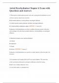 Atrial Dysrhythmias Chapter 6 Exam with Questions and Answers