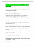 Dysrhythmias Exam Prep with Complete Solutions