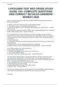 LIFEGUARD TEST RED CROSS STUDY  GUIDE 130&plus; COMPLETE QUESTIONS  AND CORRECT DETAILED ANSWERS  NEWEST 2025 