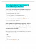Dysrhythmias Pharm Drugs Chapter 30 Exam with Complete Solutions