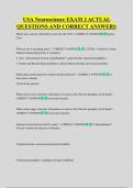 USA Neuroscience EXAM 2 ACTUAL  QUESTIONS AND CORRECT ANSWERS