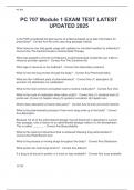 PC 707 Module 1 EXAM TEST LATEST  UPDATED 2025
