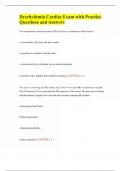 Dysrhythmia Cardiac Exam with Practice Questions and Answers