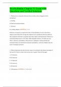 Dysrhythmias Chapter 31 Exam with Questions and Verified Solutions