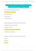 PRAXIS 5857 Questions and Answers Latest Version Already Passed