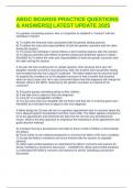 ABGC BOARDS PRACTICE QUESTIONS & ANSWERS&vert;&vert; LATEST UPDATE 2025