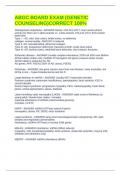 ABGC BOARD EXAM &lpar;GENETIC COUNSELING&rpar;CORRECT 100&percnt;
