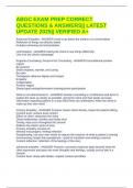 ABGC EXAM PREP CORRECT QUESTIONS & ANSWERS&vert;&vert; LATEST UPDATE 2025&vert;&vert; VERIFIED A&plus;