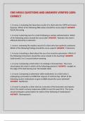 CMS NR341 QUESTIONS AND ANSWERS VERIFIED 100&percnt;  CORRECT 