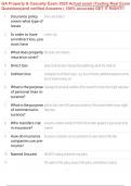 GA Property & Casualty Exam 2025 Actual exam &lpar;Testing Real Exam Questions&rpar;and verified Answers &lpar; 100&percnt; accurate&rpar; GET IT RIGHT&excl;&excl;