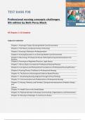 Professional Nursing&colon; Concepts and Challenges &lpar;9th Edition&rpar; by Beth Perry Black &ndash; Complete Test Bank for Chapters 1&ndash;16