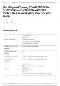 Ellis Lifeguard Training COMPLETE EXAM QUESTIONS AND VERIFIED ANSWERS &lpar;DETAILED & ELABORATED&rpar; 100&percnt; SOLVED 2025&excl;&excl;
