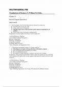 Foundations of Business &lpar;7th Edition&rpar; &ndash; William M&period; Pride &ndash; Complete Solution Manual with Chapter-End Answers