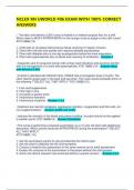 NCLEX RN UWORLD &num;06 EXAM WITH CORRECT ANSWERS 