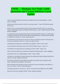 EMSIC &ndash; Michigan Test Study Guide &vert; Questions and Correct Solutions Latest Update 2025&sol;2026