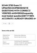 SCMN 3730 Exam 3 &vert; UPDATE&vert;COMPREHENSIVE QUESTIONS WITH CORRECT&sol; VERIFIED ANSWERS&vert;&lpar;frequently most tested question&rpar;GET IT 100&percnt; ACCURATE &vert; ALREADY GRADED A&plus;