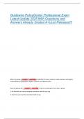 Guidewire PolicyCenter Professional Exam  Latest Update 2025 With Questions and  Answers Already Graded A&plus;&vert;Just Released&excl;&excl;&excl; 