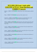 BYUI BIO 230 Exam 1 study guide  UPDATED ACTUAL  Exam Questions and  CORRECT Answers