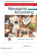 Test Bank for Managerial Accounting 5th Edition by Stacey Whitecotton &ndash; Recent Complete Verified Guide