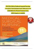 Bundled Test Banks for Medical Surgical Nursing  5th &comma;10th&comma;11th  and 12th Editions by Donna D&period; Ignatavicius &vert;All Chapters Verified&vert; Complete A Guide