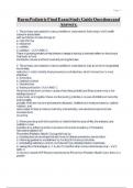 Burns Pediatric Final Exam Study Guide Questions and Answers&period;