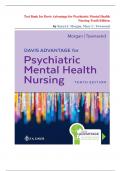 Test Bank for Davis Advantage for Psychiatric Mental Health Nursing&comma; 10th Edition by Karyn I&period; Morgan and Mary C&period; Townsend &vert;All Chapters&vert;