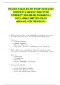 PN3006 FINAL EXAM PREP 2025&sol;2026  COMPLETE QUESTIONS WITH  CORRECT DETAILED ANSWERS &vert;&vert;  100&percnt; GUARANTEED PASS  <BRAND NEW VERSION> 
