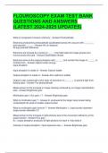 FLOUROSCOPY EXAM TEST BANK QUESTIONS AND ANSWERS &lpar;LATEST 2024-2025 UPDATES&rpar; 