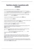 Nutrition chapter 3