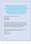 BUAD 331 FINAL EXAM 2025 WITH ACTUAL  CORRECT QUESTIONS AND VERIFIED  DETAILED ANSWERS &vert;FREQUENTLY TESTED  QUESTIONS AND SOLUTIONS&vert;ALREADY  GRADED A&plus;&vert;NEWEST&vert;GUARANTEED  PASS&vert;LATEST UPDATE &lpar;UNIVERSITY OF  TENNESSEE&comma; KNOXVILLE &lpar;UTK&rpar; 