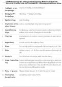 UCI Anthropology 2B &ndash; Biological Anthropology Midterm Study Guide 2025&sol;2026 &vert; Course Code&colon; ANTRO2B-MID01 &vert; University of California&comma; Irvine