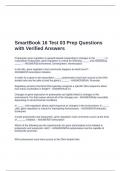 SmartBook 16 Test 03 Prep Questions with Verified Answers
