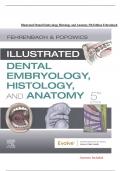 Illustrated Dental Embryology&comma; Histology&comma; and Anatomy Test Bank 5th Edition by Fehrenbach &ndash; Latest Complete Verified Guide