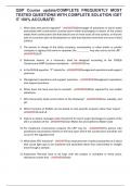 QSP Course update&sol;COMPLETE FREQUENTLY MOST TESTED QUESTIONS WITH COMPLETE SOLUTION &sol;GET IT 100&percnt; ACCURATE&excl;