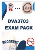 DVA3703 EXAM PACK 2025 &lbrace;LATEST QUESTIONS AND ANSWERS&rcub;