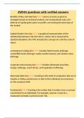  Accredited Wealth Management Advisor &lpar;AWMA&rpar; &ndash; Core Concepts & Key Terms &vert; Verified Q&A Summary