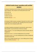Accredited Wealth Management Advisor &lpar;AWMA&rpar; &ndash; Practice Exam I with Verified Answers &vert; Full Q&A for Exam Simulation