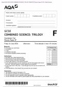  Actual 2024 AQA GCSE COMBINED SCIENCE&colon; TRILOGY 8464&sol;P&sol;2F Physics Paper 2F QP &plus; Mark Scheme   Actual 2024 AQA GCSE COMBINED SCIENCE&colon; TRILOGY 8464&sol;P&sol;2F Physics Paper 2F Merged Question Paper &plus;  Mark Scheme &plus; Insert 