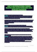 International Human Rights Law&lpar;LAW 305 &sol; IHRL 201&rpar;&colon; Complete Exam Guide &lpar;UDHR&comma; ICCPR&comma; ICESCR&rpar; with 100&percnt; Verified Answers