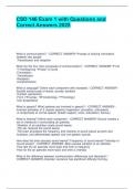 CSD 146 Exam 1 with Questions and Correct Answers 2025&period;