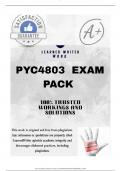 PYC4803  LATEST EXAM PACK 2025&lbrack;DETAILED QUESTIONS AND ANSWERS&rsqb;