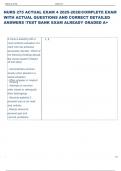 Exam &lpar;elaborations&rpar; NURS 275  