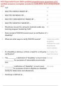 HCV Specialist Exam 2025 update&vert;comprehensive questions and verified answers &lpar;complete solutions&rpar; ASSURED SUCCESS&vert;GRADE A&plus;&excl;&excl;