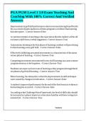 PGA PGM Level 1 3&period;0 Exam Teaching And Coaching With 100&percnt; Correct And Verified Answers