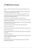 CT DMV Drivers manual NEWEST 2025&sol;2026 ACTUAL COMPLETE QUESTIONS AND CORRECT DETAILED ANSWERS &lpar;VERIFIED ANSWERS&rpar;