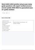 QMA &lpar;IAEM AEM&rpar; practice actual exam study  guide questions with expert verified answers  newest update 2025-2026 for guaranteed pass  &lpar;A&plus; guide solution&rpar;