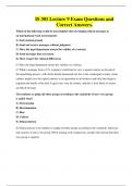 IS 301 Lecture 9 Exam Questions and Correct Answers&period;