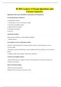 IS 301 Lecture 11 Exam Questions and Correct Answers&period;