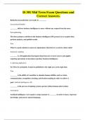 IS 301 Mid Term Exam Questions and Correct Answers&period;